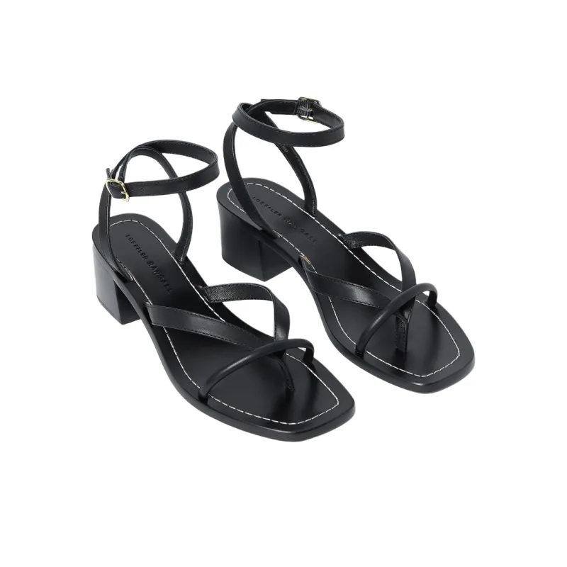 Loeffler Randall Eloise Strap Sandals 5cm Women's Black-4