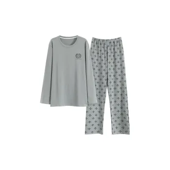 FENTENGCARE Pajama Set Men's Silver