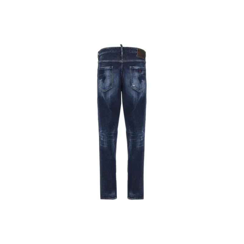 DSQUARED 2 Dark Basic Washed Skater Jeans-1
