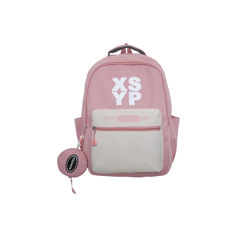 KAKAXI Nylon Backpack Unisex Black/Cyan/Green/Blue/Pink-8