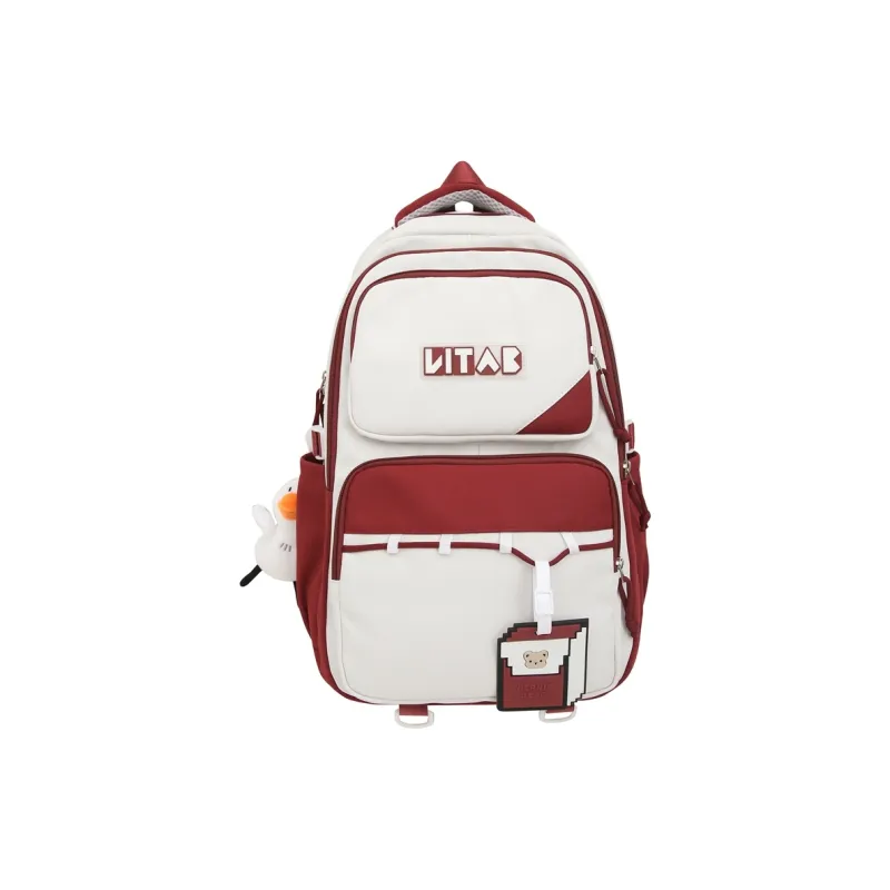 Travel Nylon Backpack Regular Women's Black/Orange/Red/Khaki/Green-8