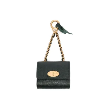 Mulberry Calfskin Keychains Women's Green