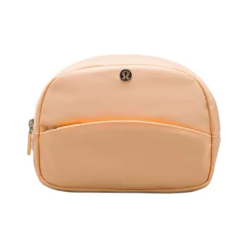 Lululemon Nylon Storage Bags Clutches Women's Peach