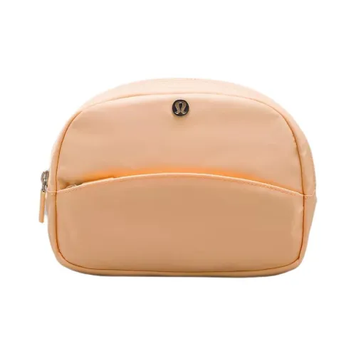 Lululemon Nylon Storage Bags Clutches Women's Peach