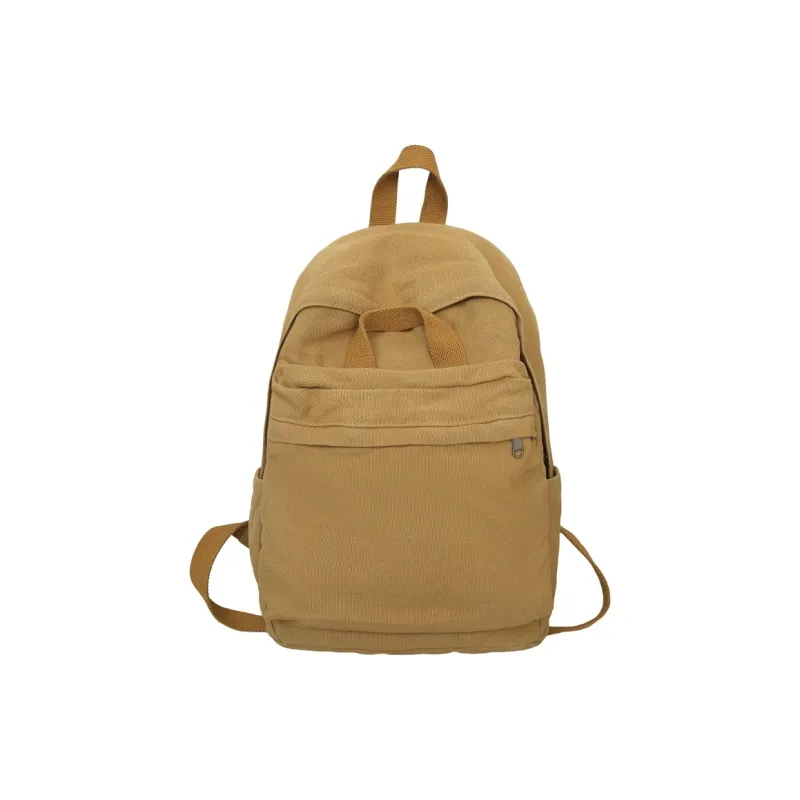 KAKAXI Canvas Backpack Unisex Black/White/Red/Green/Khaki-11
