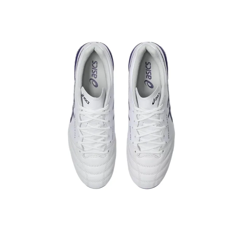 Asics DS LIGHT X FLY 5 Artificial Ground Natural Ground Slip Resistant Soccer Shoes Men's White Purple-2
