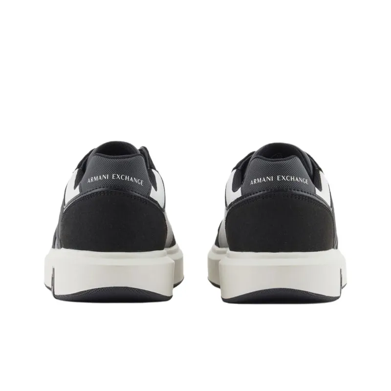 ARMANI EXCHANGEAE Low Top Skateboard Shoes Men's Black-4
