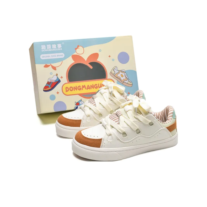 Anime Story Slip Resistant, Abrasion Resistant, Lightweight, Breathable Low Top Skateboard Shoes Unisex-6