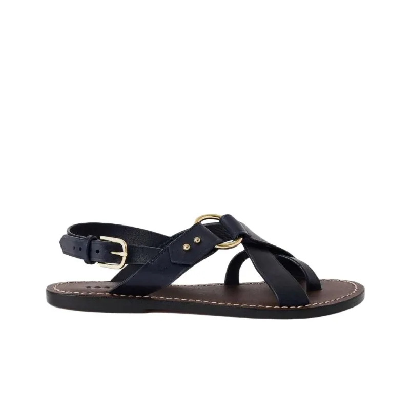 SOEUR Florence Strap Sandals Women's Blue-1