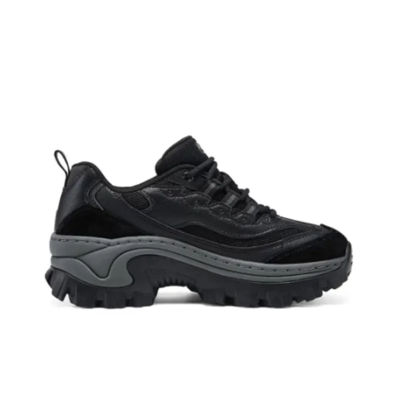 Skechers Street Anti Slip Wear Resistant Low Top Chunky Sneakers Women's Black-1