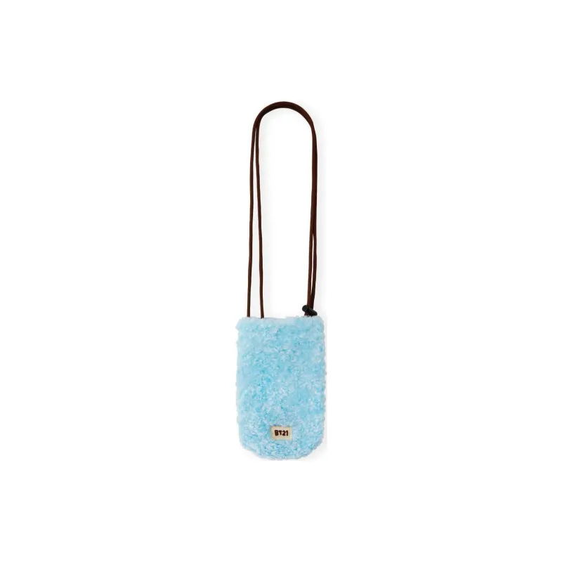 LINE FRIENDS BT21 Polyester Cell Phone Pouch, Shoulder Bag, Crossbody Bag Women's Blue-2