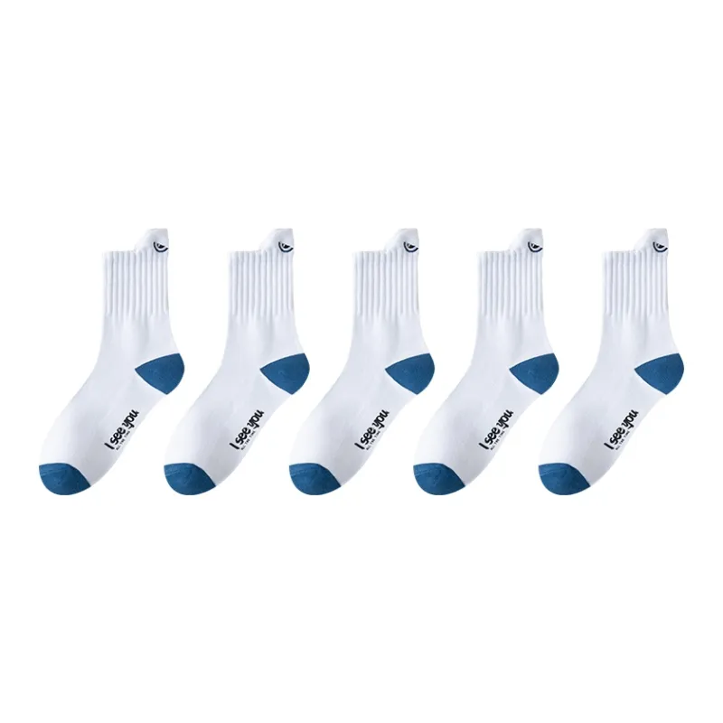 MIIOW Mid Calf Socks Unisex 5 Pack-2
