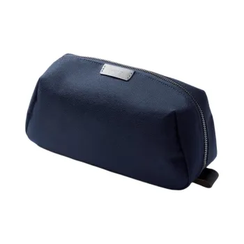 BELLROY Leather Toiletry Bag Unisex Marine Blue