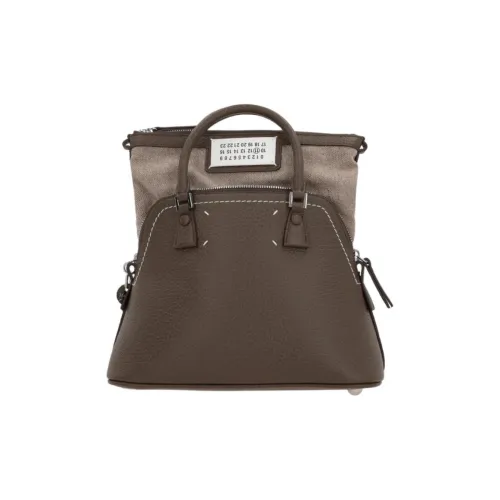 Maison Margiela Grained Leather One Shoulder Handbags Mini Women's Brown