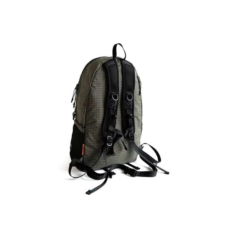 MYBRANDORIGINAL Nylon Backpack Regular Unisex Gray Green Plaid-3