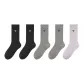 5 Pack (Black 2+Gray 2+Light Purple)