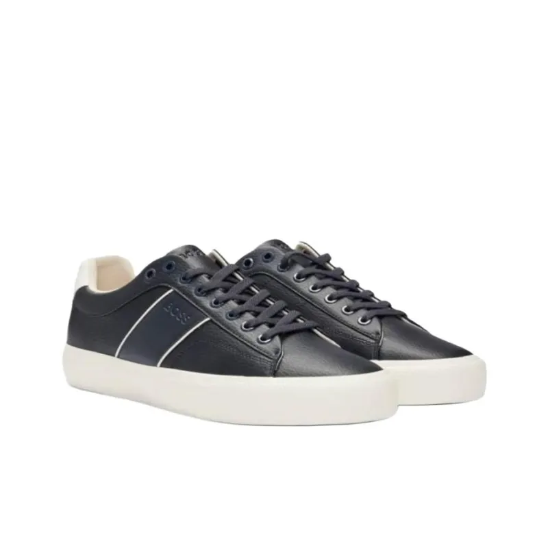 HUGO BOSS Low Top Skateboard Shoes Men's Dark Blue-2