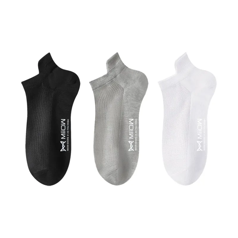 MIIOW Cool One Summer Series Ankle Socks Men's 3 Pack-0