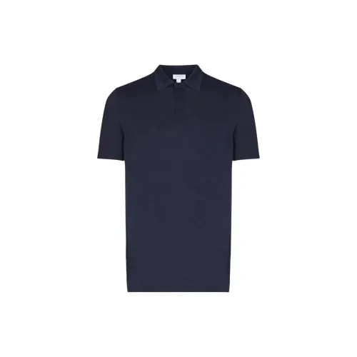 SUNSPEL Polo Shirts Men Marine Blue