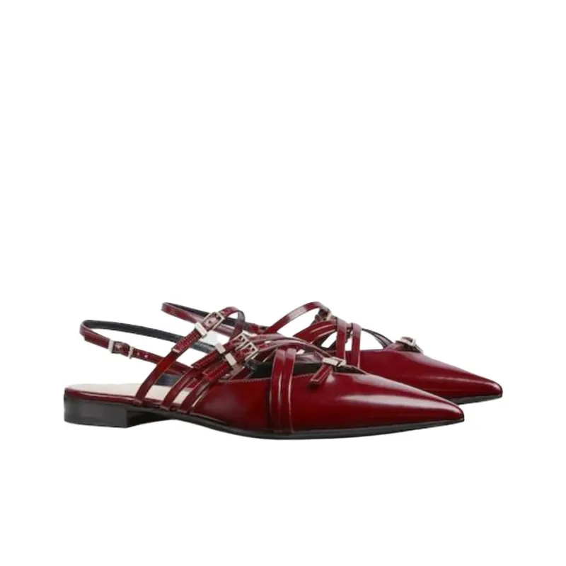 GUCCI Casual Single Shoes Women's Red-2
