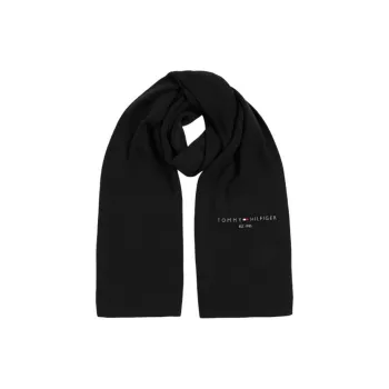 Tommy Hilfiger Cotton Logo embroidered Scarf