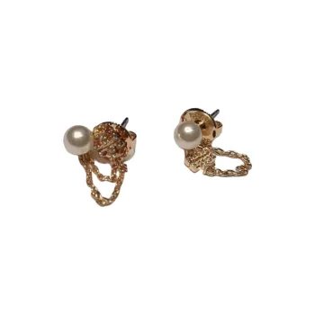 TORY BURCH Brass Earrings Women's Gold