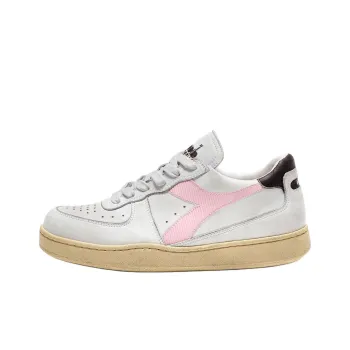 Diadora Heritage Anti-Slip Wear-Resistant Low-Top Skateboard Shoes Unisex White