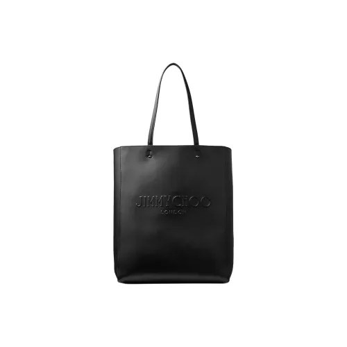 Jimmy Choo Calfskin Tote Bag, Shopping Bag, Handbag, Shoulder Bag Women's Black
