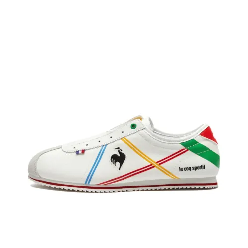 Le Coq Sportif Casual Shoes Unisex Low-Top White/Green/Red