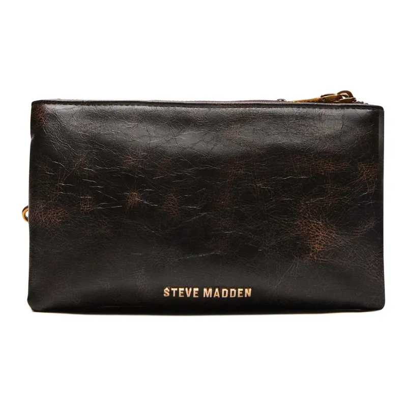 STEVE MADDEN Synthetic Material Shoulder Bag Crossbody Bag Women's Dark Brown-1