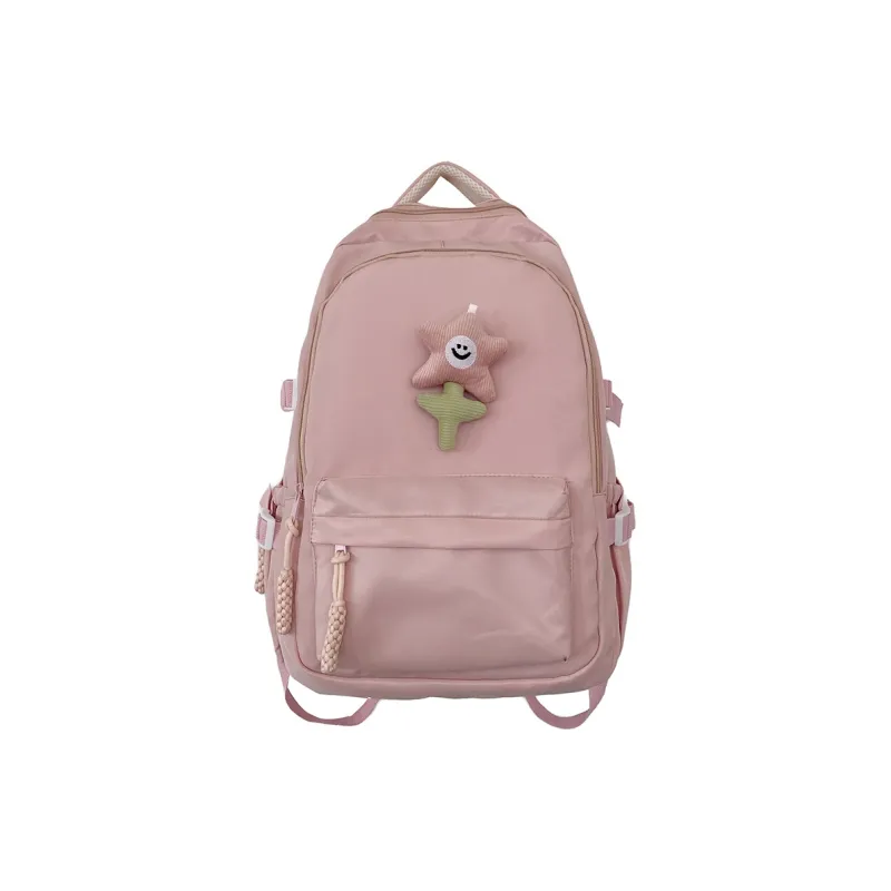 KAKAXI Nylon Backpack Unisex Red/Black/Yellow/Green/Pink-8