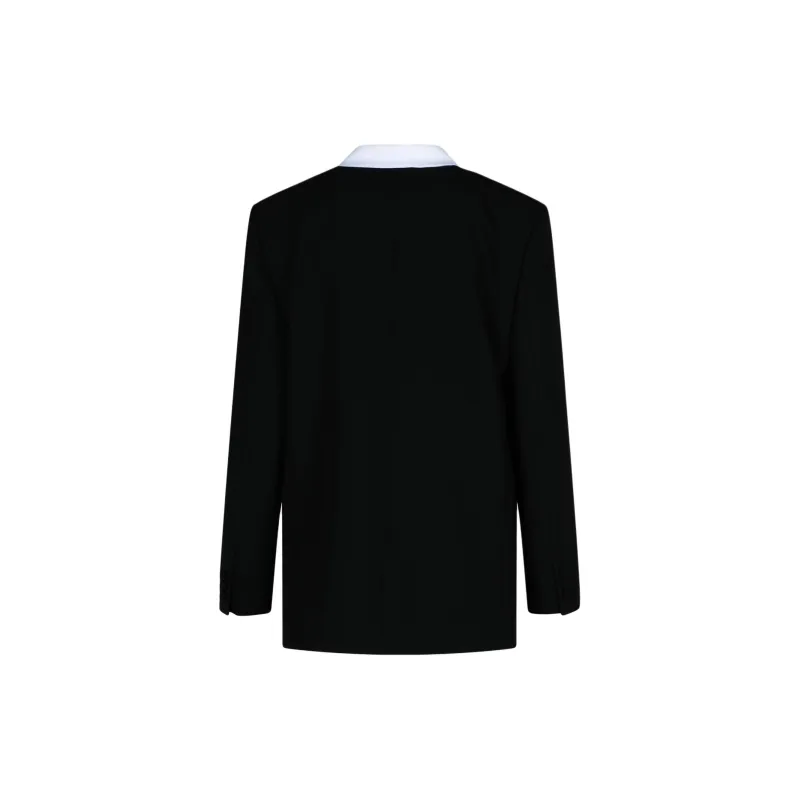 MOSCHINO Two Toned Double Breasted Jacket-1