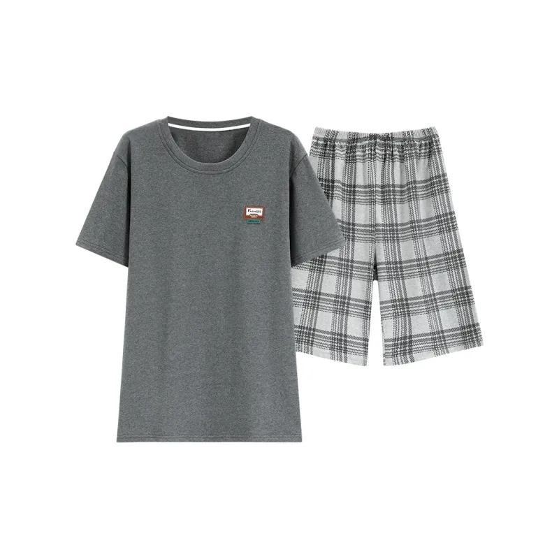 FENTENGCARE Pajama Set Men's Heather Gray-0