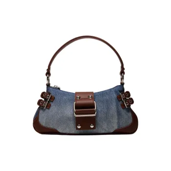 STEVE MADDEN Denim Handbag Regular Women's Denim Blue & Brown
