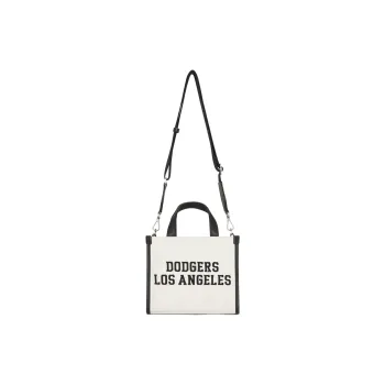 MLB Cotton And Polyester Blend Tote Shoulder Bag Crossbody Bag Handbag Clutch Commuter Bag Regular Unisex Hemp Cream