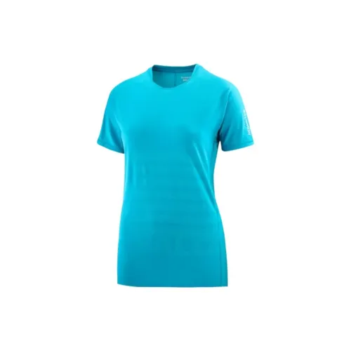 SALOMON GRAPHIC T-Shirts Women's Peacock Blue