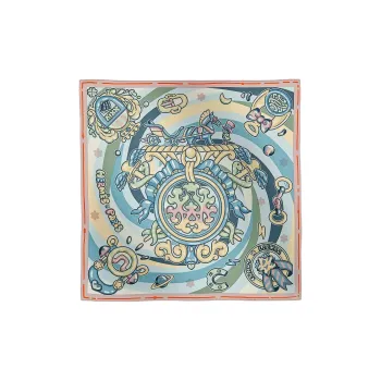 HERMES Silk Scarves Women's Multicolor