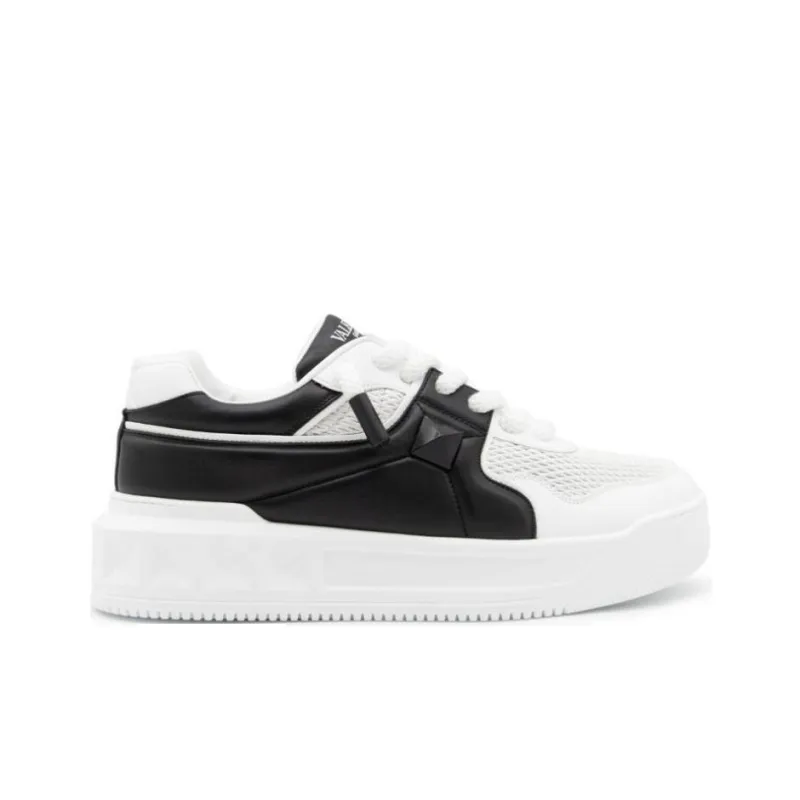 Valentino Garavani One Stud Lace Up Sneakers-1