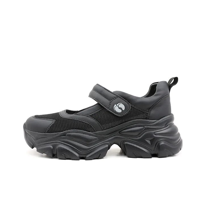 HANG TEN Lightweight Breathable Slip-Resistant Low-Top Casual Shoes Women's Black-0