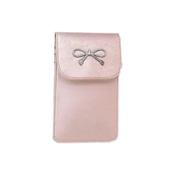 RKM PU Crossbody Bag With Cell Phone Pouch Trumpets Unisex Pink/White/Silver/Black