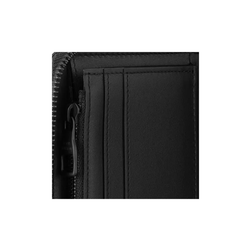 LOUIS VUITTON Zippy Cow Leather Wallet Men's Black-4