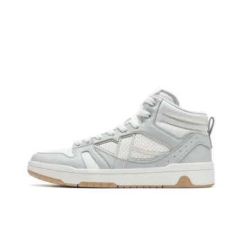 XTEP MAXX LITE High-Top Skateboard Shoes Men's Sail White/Moonstone Gray