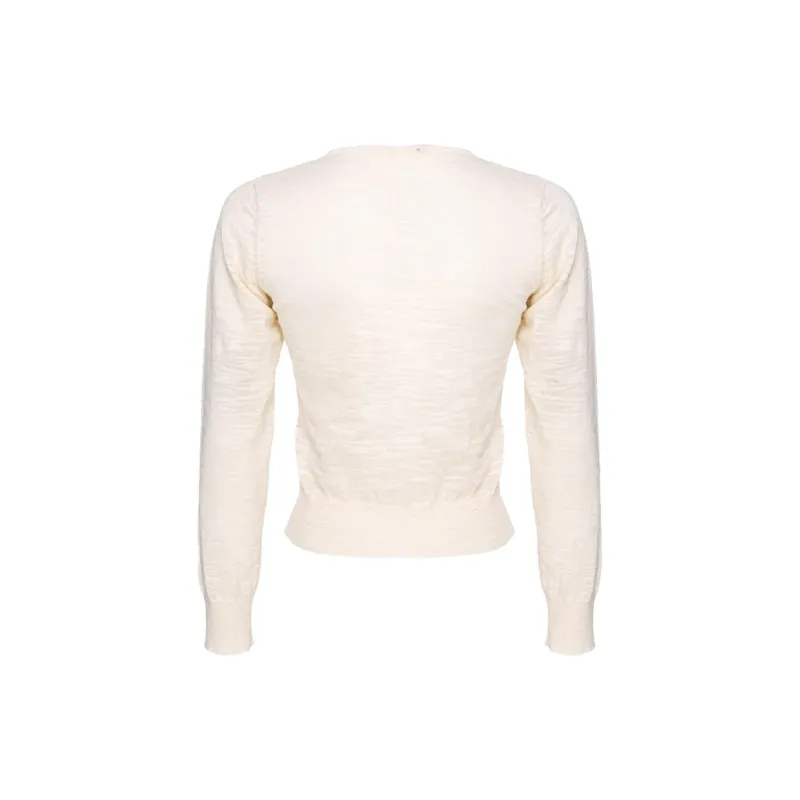 PINKO Mask Mesh-Panel Buttoned Cardigan-1