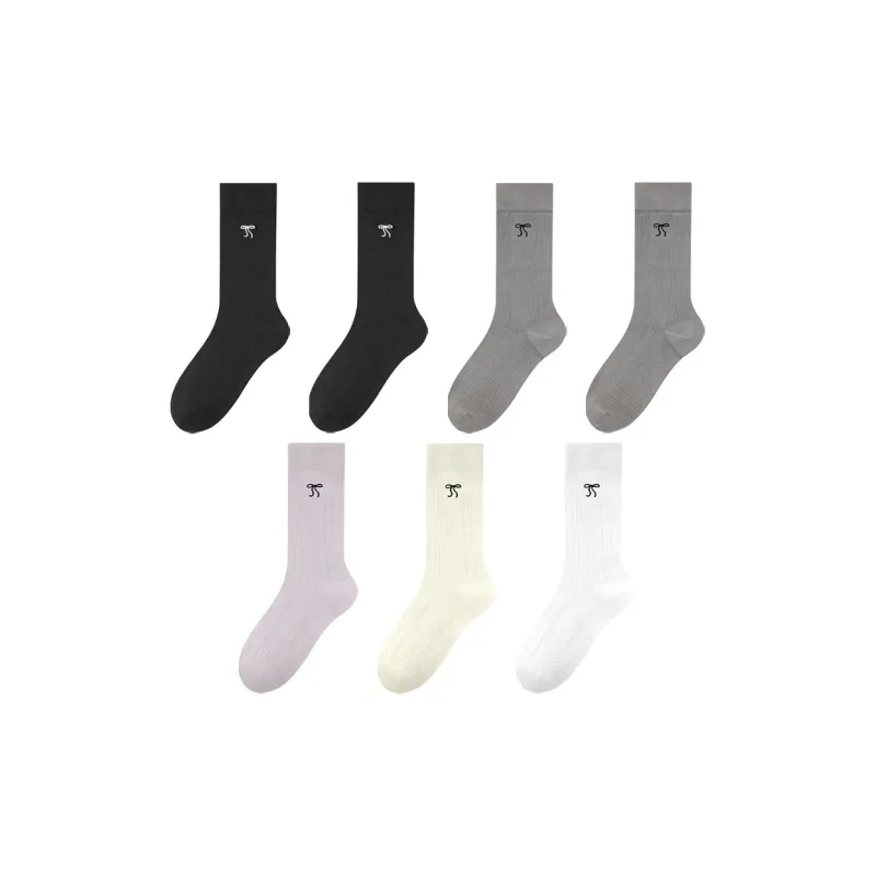 MIIOW Cool One Summer Series Knee High Socks Women's 7 Pack-10