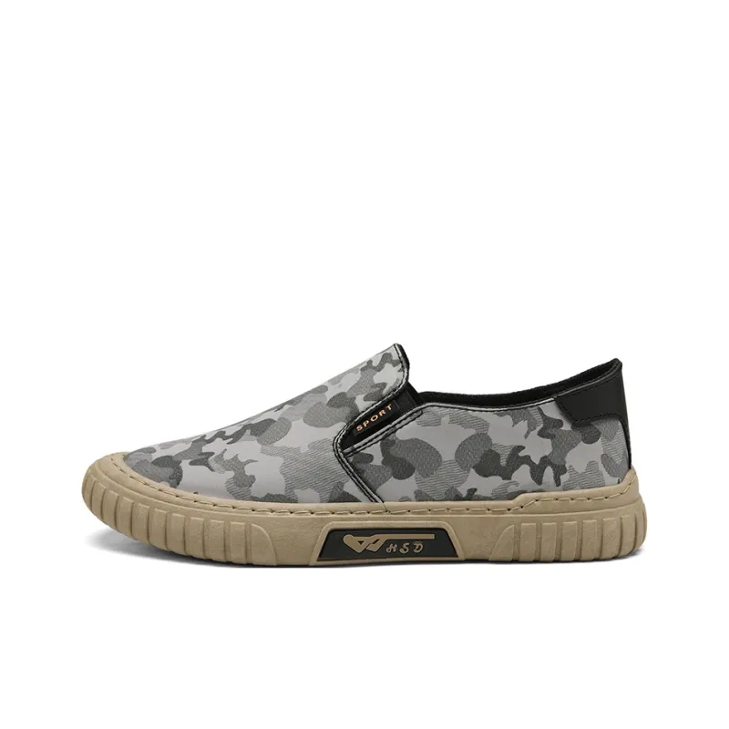 Bull Charm Anti Slip Wear Resistant Low Top Canvas Shoes Men's-3