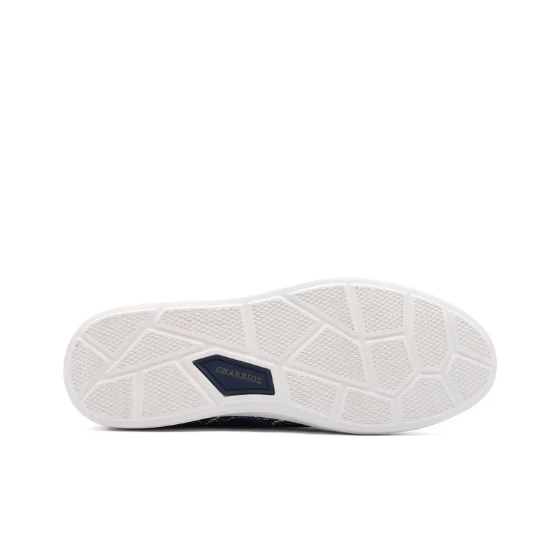 CHARRIOL Low Top Skateboard Shoes Men's White-4
