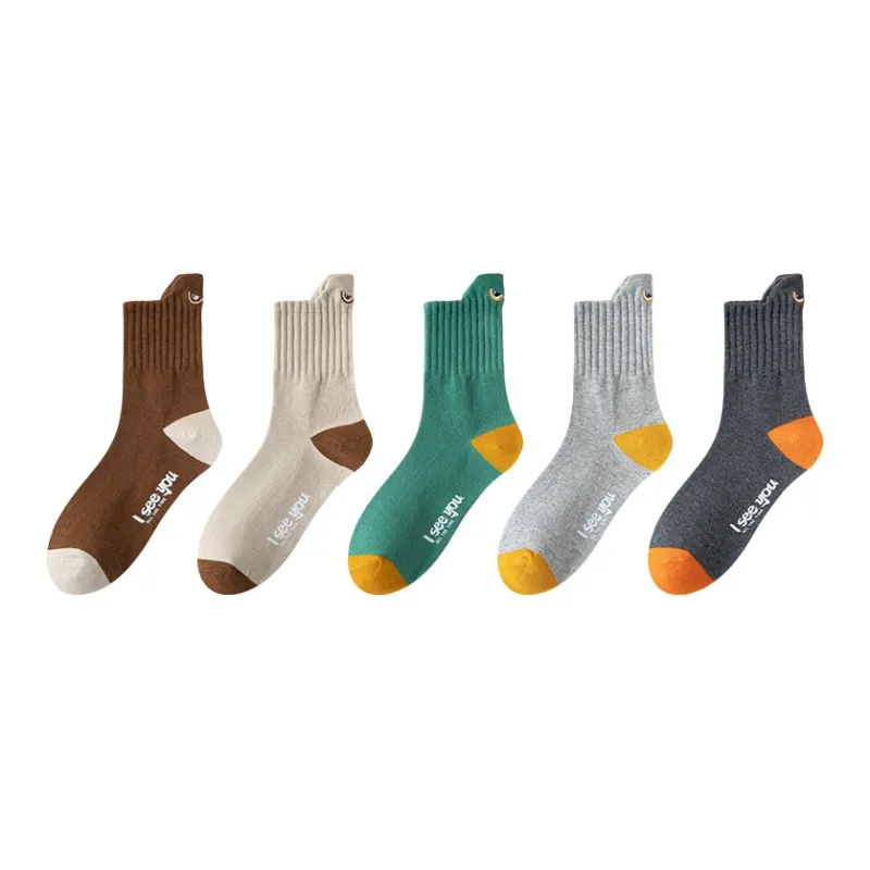 MIIOW Mid Calf Socks Unisex 5 Pack-8