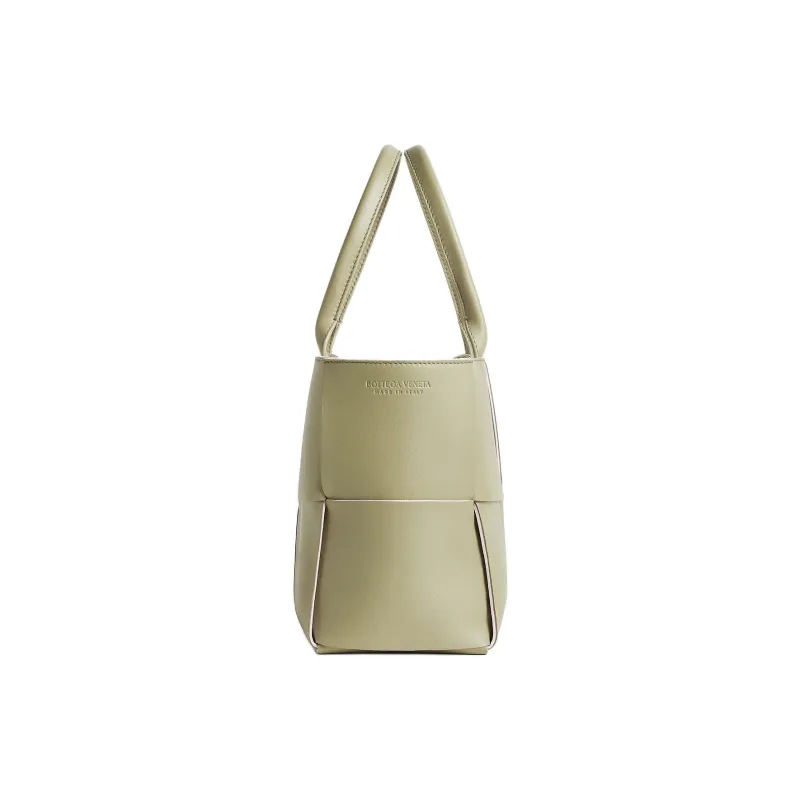 Bottega Veneta ARCO Sheepskin Tote Bag Shopping Bag Handbag Small Size Women's Stone Green & Washable Happiness Pink-1