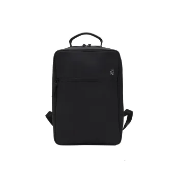 Teenie Weenie Men PU Backpack Medium Size Unisex Black