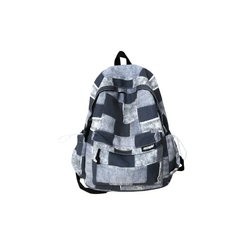 Kaka Tree Canvas Backpack Unisex Black/Khaki/Blue/Pink